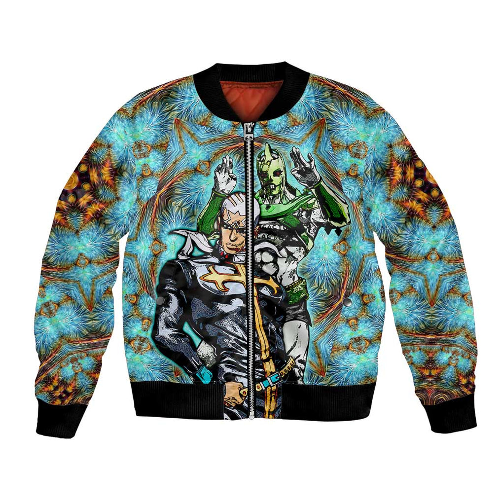 Trippy Enrico Pucci C-Moon Jojo’s Bizarre Adventure Bomber Jacket Trippy Style