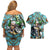 Trippy Enrico Pucci C-Moon Jojo’s Bizarre Adventure Couples Matching Off Shoulder Short Dress and Hawaiian Shirt Trippy Style