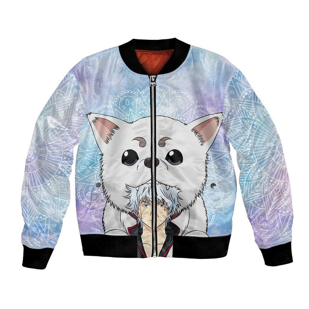 Gintoki and Sadaharu Gintama Bomber Jacket Mable Style