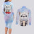 Gintoki and Sadaharu Gintama Couples Matching Long Sleeve Bodycon Dress and Long Sleeve Button Shirt Mable Style