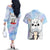 Gintoki and Sadaharu Gintama Couples Matching Off The Shoulder Long Sleeve Dress and Hawaiian Shirt Mable Style