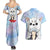 Gintoki and Sadaharu Gintama Couples Matching Summer Maxi Dress and Hawaiian Shirt Mable Style