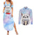 Gintoki and Sadaharu Gintama Couples Matching Summer Maxi Dress and Long Sleeve Button Shirt Mable Style