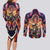 Trippy Eren Yeager Attack on Titan Couples Matching Long Sleeve Bodycon Dress and Long Sleeve Button Shirt Trippy Style