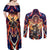 Trippy Eren Yeager Attack on Titan Couples Matching Off Shoulder Maxi Dress and Long Sleeve Button Shirt Trippy Style