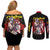 High School DXD Couples Matching Off Shoulder Short Dress and Long Sleeve Button Shirt Anime Style