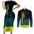 Cyberpunk Lucy Couples Matching Short Sleeve Bodycon Dress and Long Sleeve Button Shirt