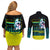 Cyberpunk Rebecca Couples Matching Off Shoulder Short Dress and Long Sleeve Button Shirt