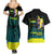 Cyberpunk David Martinez Couples Matching Summer Maxi Dress and Hawaiian Shirt