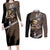 Armin Arler Couples Matching Long Sleeve Bodycon Dress and Long Sleeve Button Shirt Attack On Titan