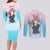 Nishimiya Shouko Couples Matching Long Sleeve Bodycon Dress and Long Sleeve Button Shirt A Slient Voice