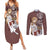 Asuna Yuuki Couples Matching Summer Maxi Dress and Long Sleeve Button Shirt Sword Art Online