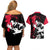 Noritoshi Kamo Jujutsu Kaisen Couples Matching Off Shoulder Short Dress and Hawaiian Shirt Manga Style Art