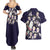 Shinobu Kocho Demon Slayer Couples Matching Summer Maxi Dress and Hawaiian Shirt Anime Style