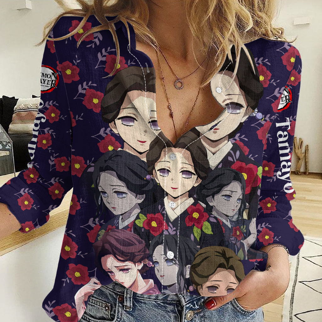 Tamayo Demon Slayer Women Casual Shirt Anime Style