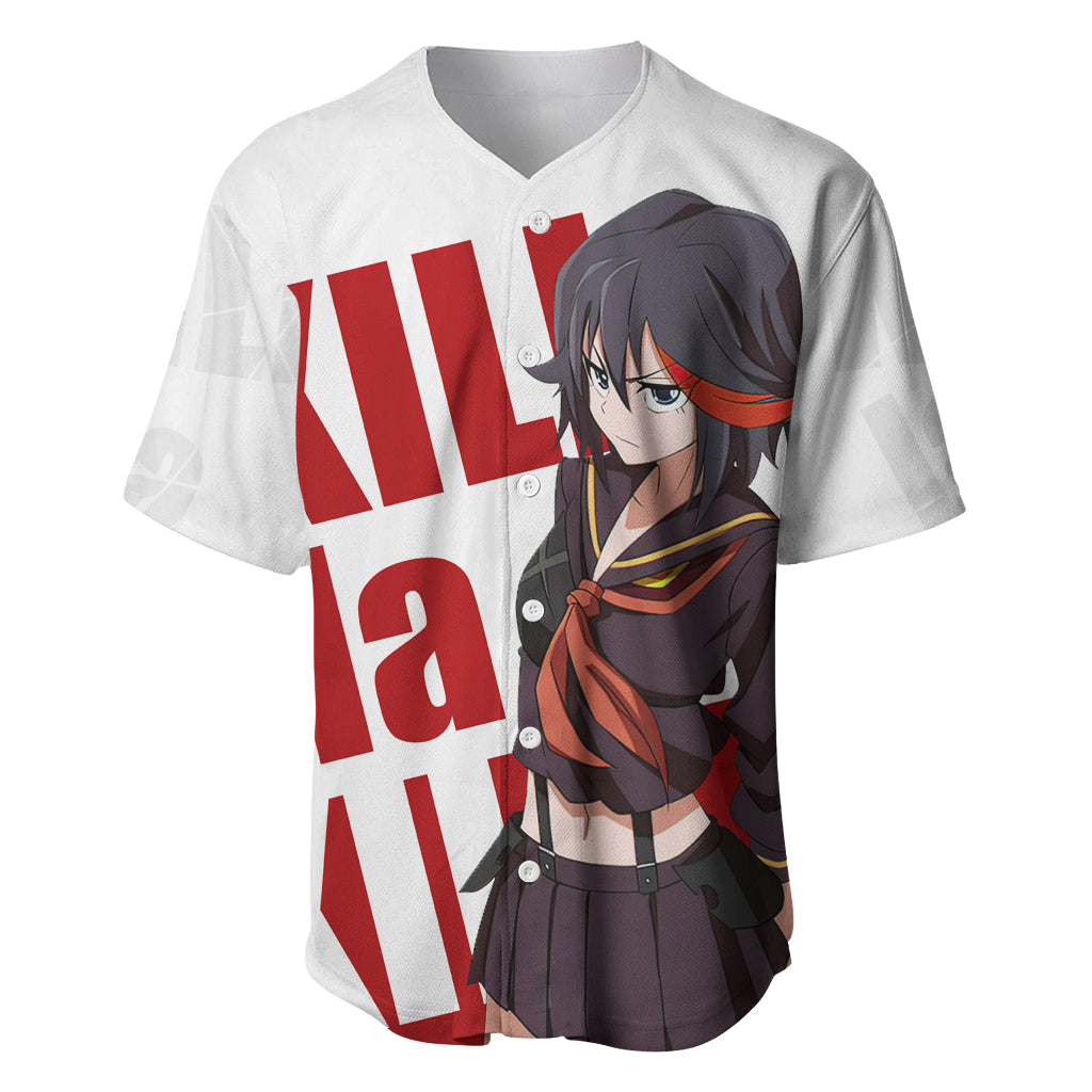 Ryuko Matoi Kill La Kill Baseball Jersey Anime Style