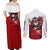 Ryuko Matoi Kill La Kill Couples Matching Off Shoulder Maxi Dress and Long Sleeve Button Shirt Anime Style