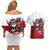 Ryuko Matoi Kill La Kill Couples Matching Off Shoulder Short Dress and Hawaiian Shirt Anime Style