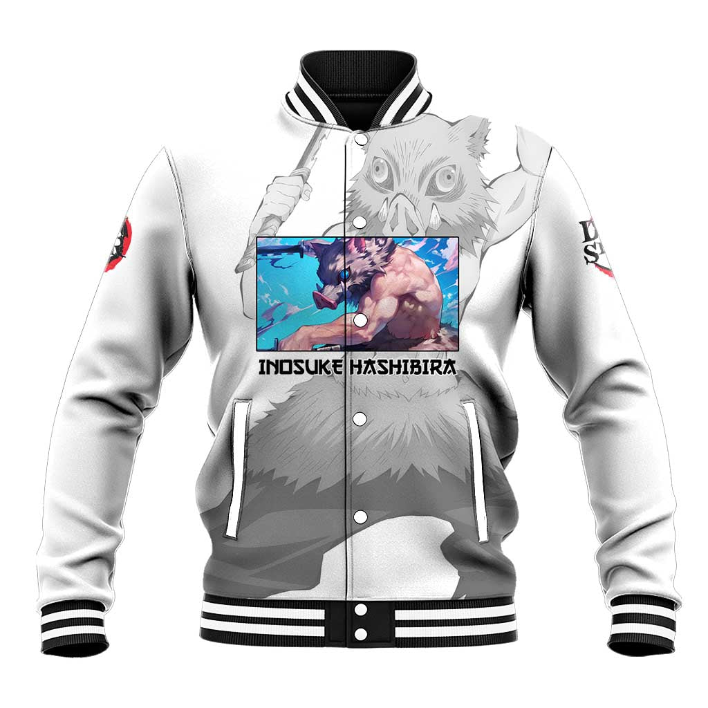 Hahibira Inosuke - Demon Slayer Baseball Jacket Anime Style