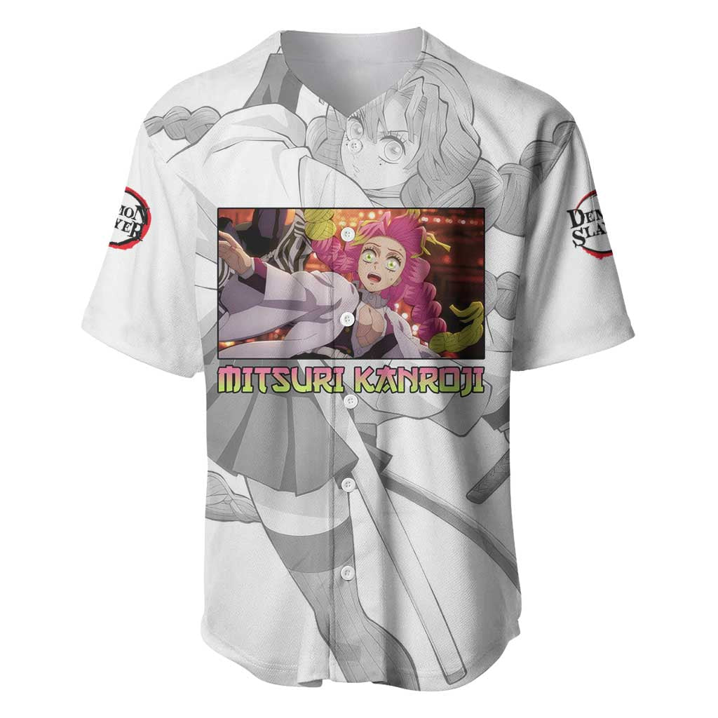 Mitsuri Kanroji - Demon Slayer Baseball Jersey Anime Style