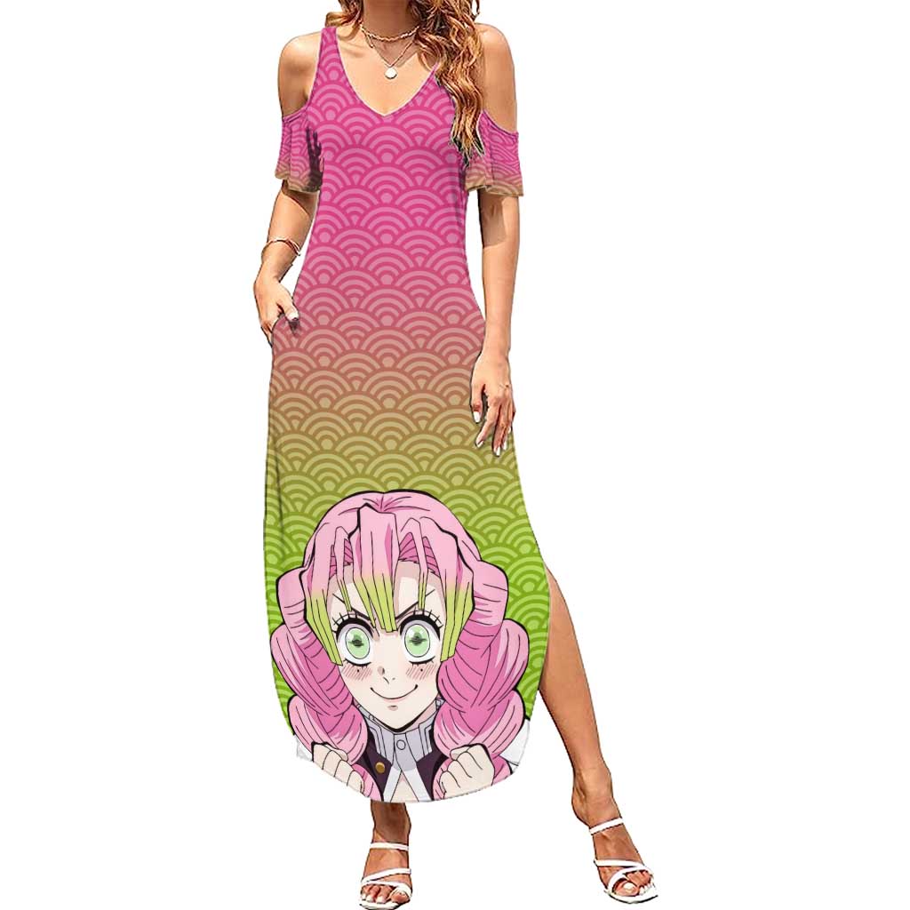 Mitsuri Kanroji - Demon Slayer Summer Maxi Dress Anime Style