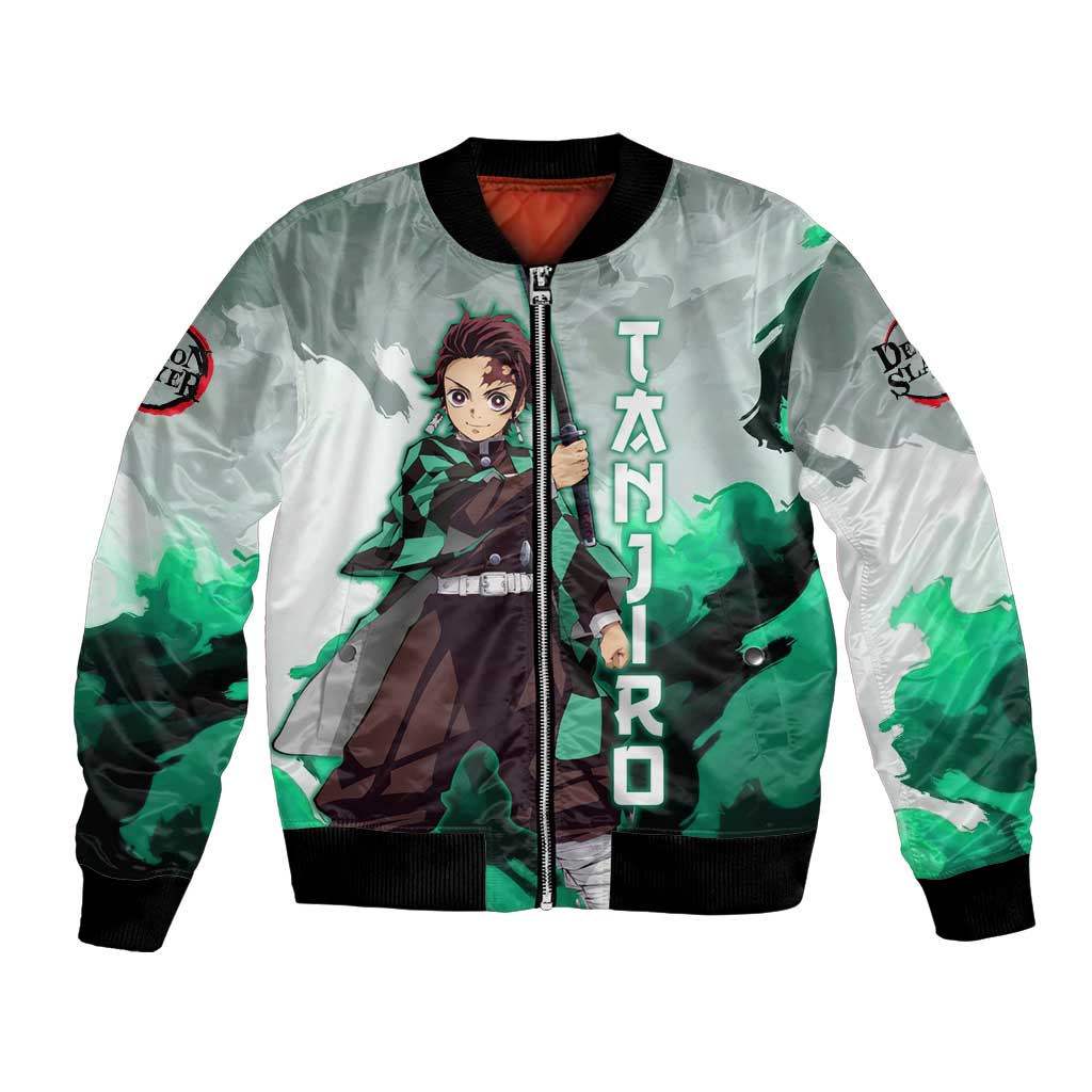 TanjIro Kamado - Demon Slayer Bomber Jacket Anime Style