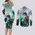 TanjIro Kamado - Demon Slayer Couples Matching Long Sleeve Bodycon Dress and Long Sleeve Button Shirt Anime Style