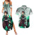 TanjIro Kamado - Demon Slayer Couples Matching Summer Maxi Dress and Hawaiian Shirt Anime Style