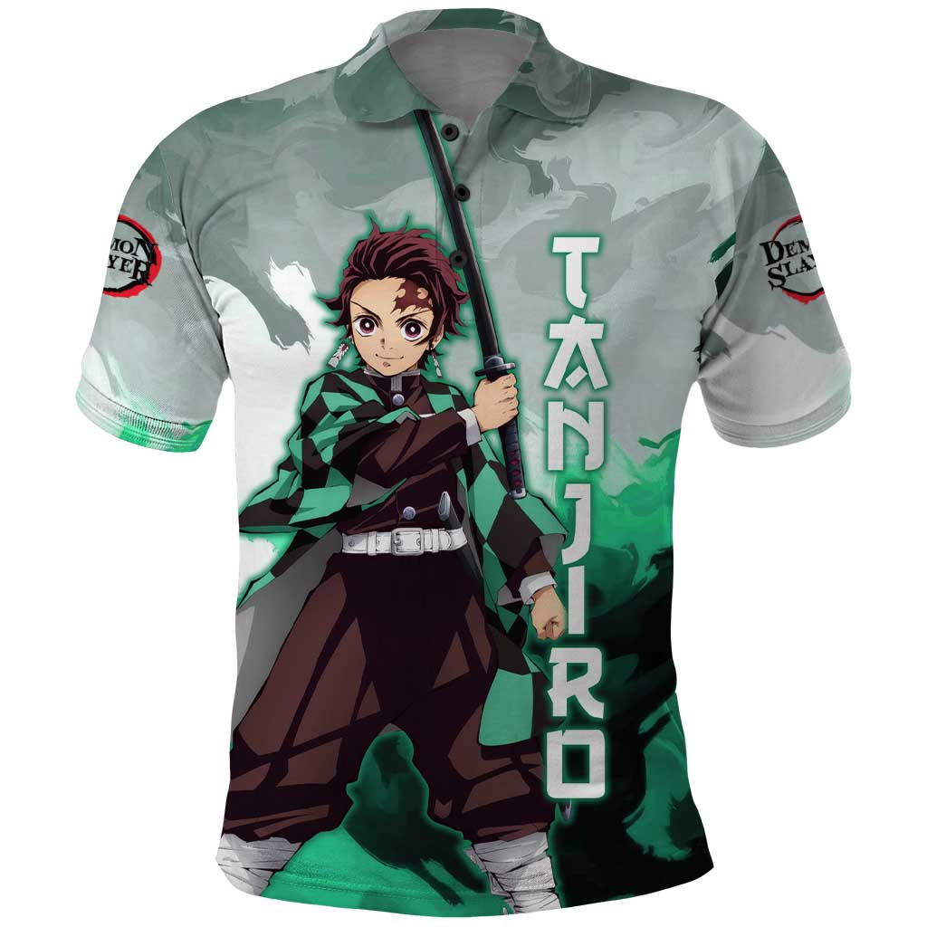 TanjIro Kamado - Demon Slayer Polo Shirt Anime Style