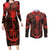 demon-skull-couples-matching-long-sleeve-bodycon-dress-and-long-sleeve-button-shirts-welcome-to-hell