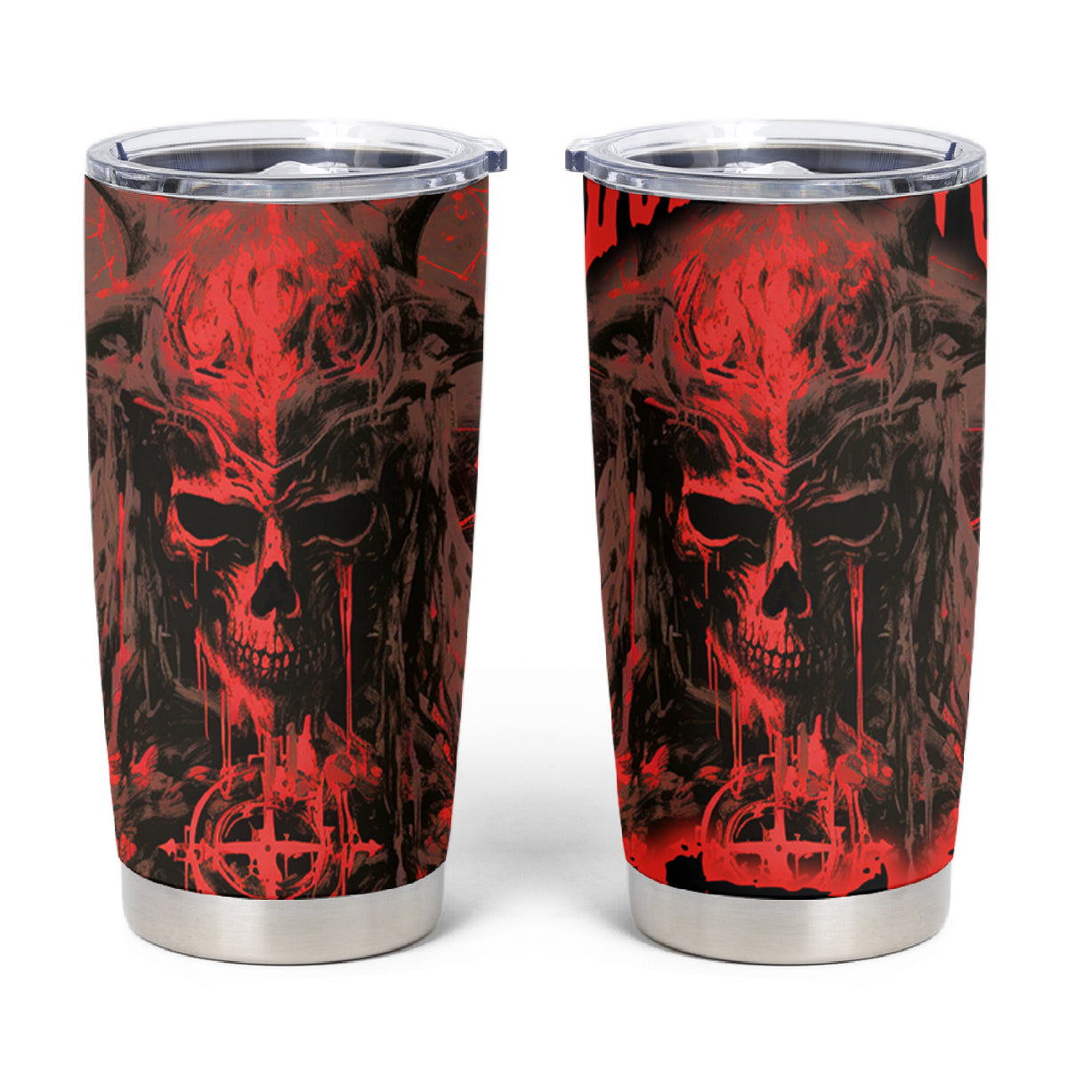 Demon Skull Tumbler Cup Welcome to Hell