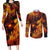 fire-skull-couples-matching-long-sleeve-bodycon-dress-and-long-sleeve-button-shirts-you-inspire-my-inner-serial-killed