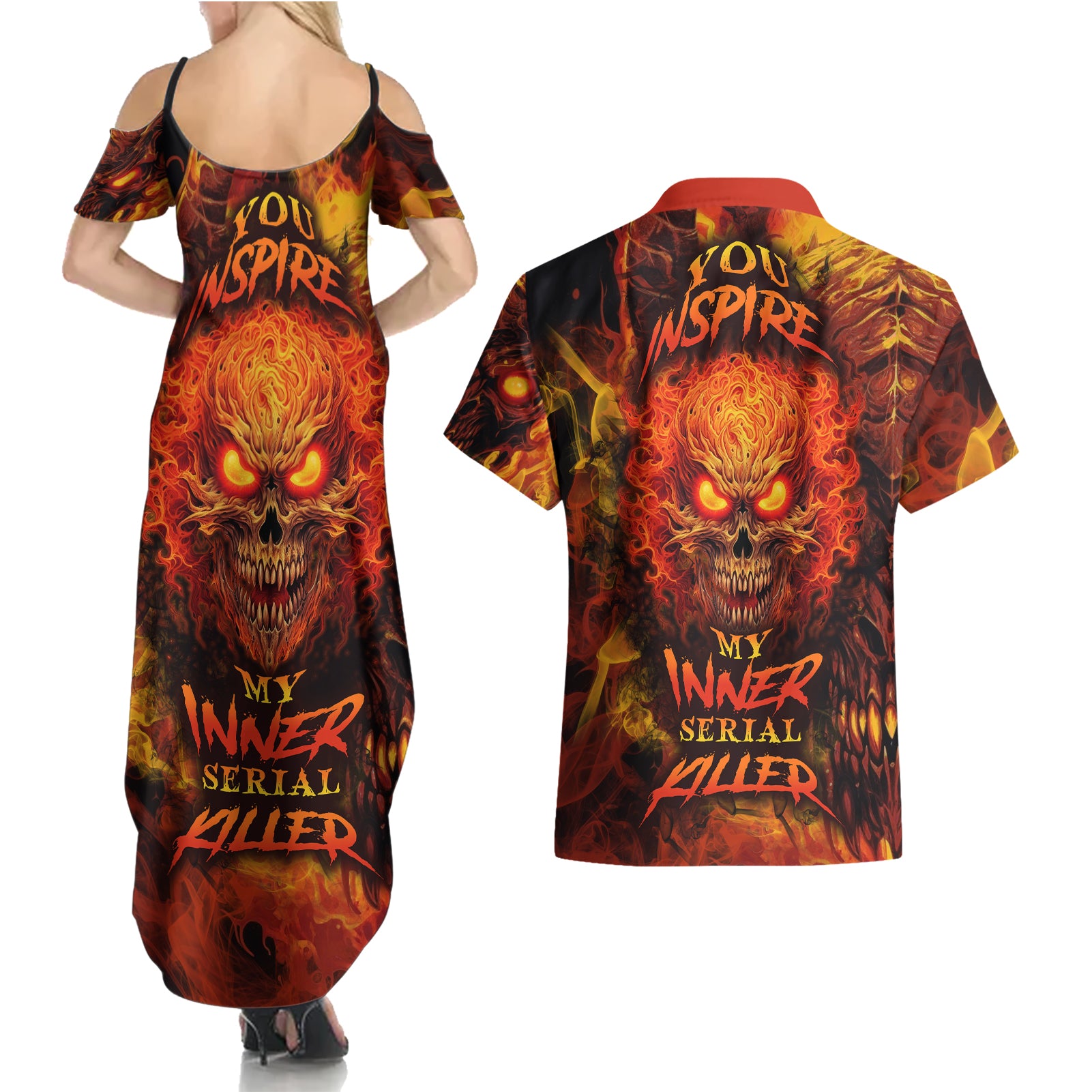 fire-skull-couples-matching-summer-maxi-dress-and-hawaiian-shirt-you-inspire-my-inner-serial-killed