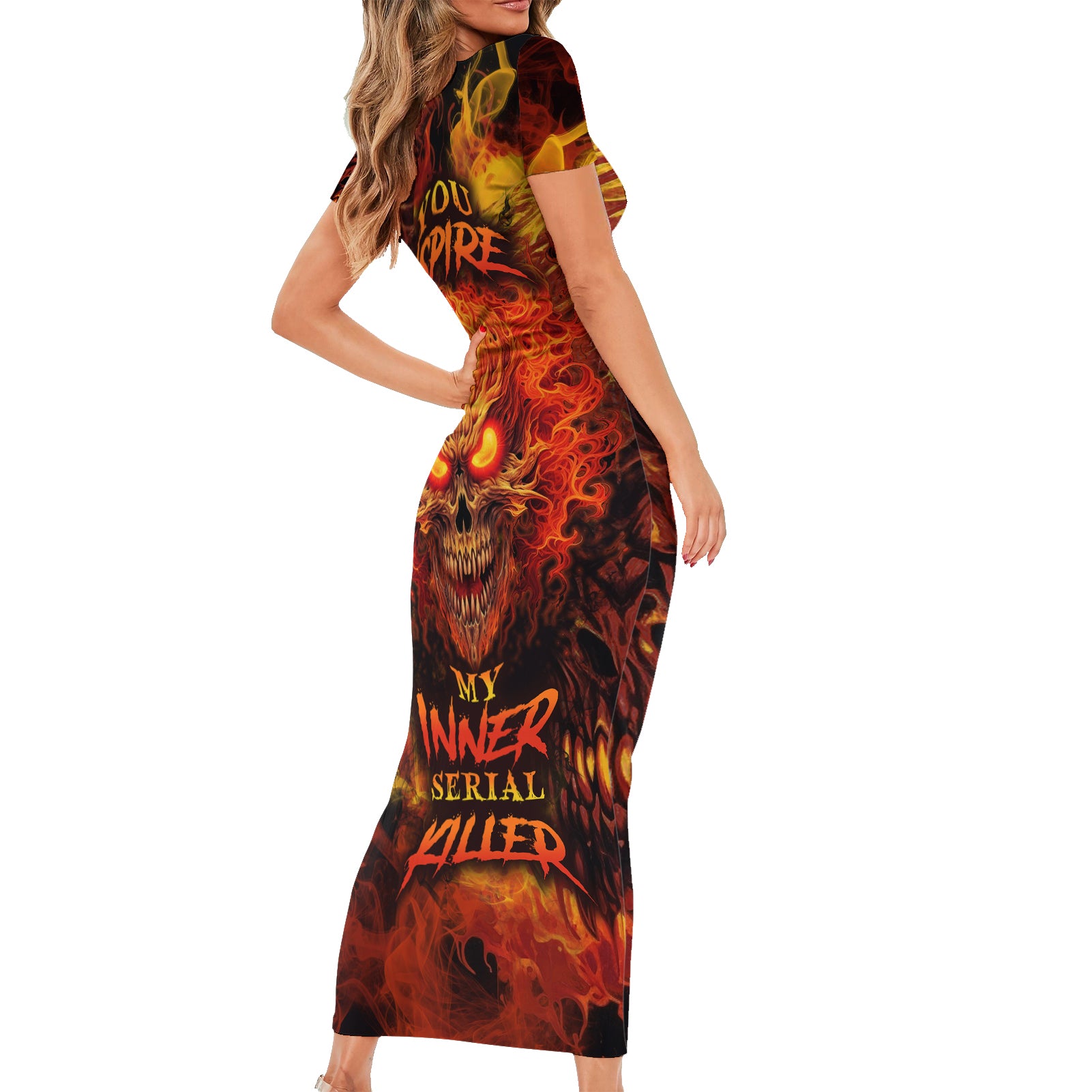 fire-skull-short-sleeve-bodycon-dress-you-inspire-my-inner-serial-killed