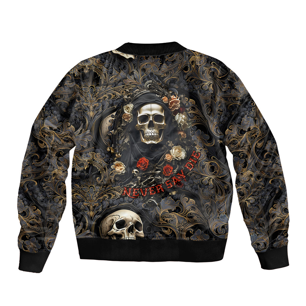 skull-roses-bomber-jacket-never-say-die