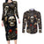 skull-roses-couples-matching-long-sleeve-bodycon-dress-and-long-sleeve-button-shirts-never-say-die