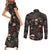 skull-roses-couples-matching-short-sleeve-bodycon-dress-and-long-sleeve-button-shirts-never-say-die