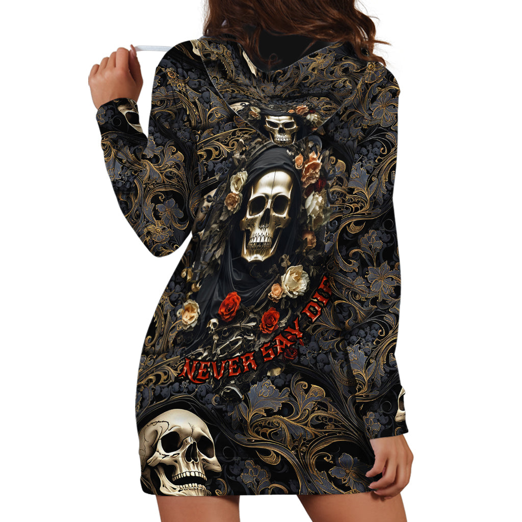 skull-roses-hoodie-dress-never-say-die