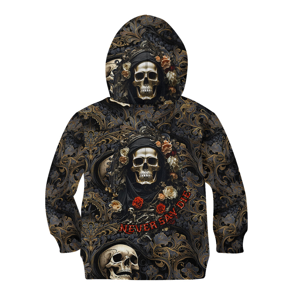 skull-roses-kid-hoodie-never-say-die