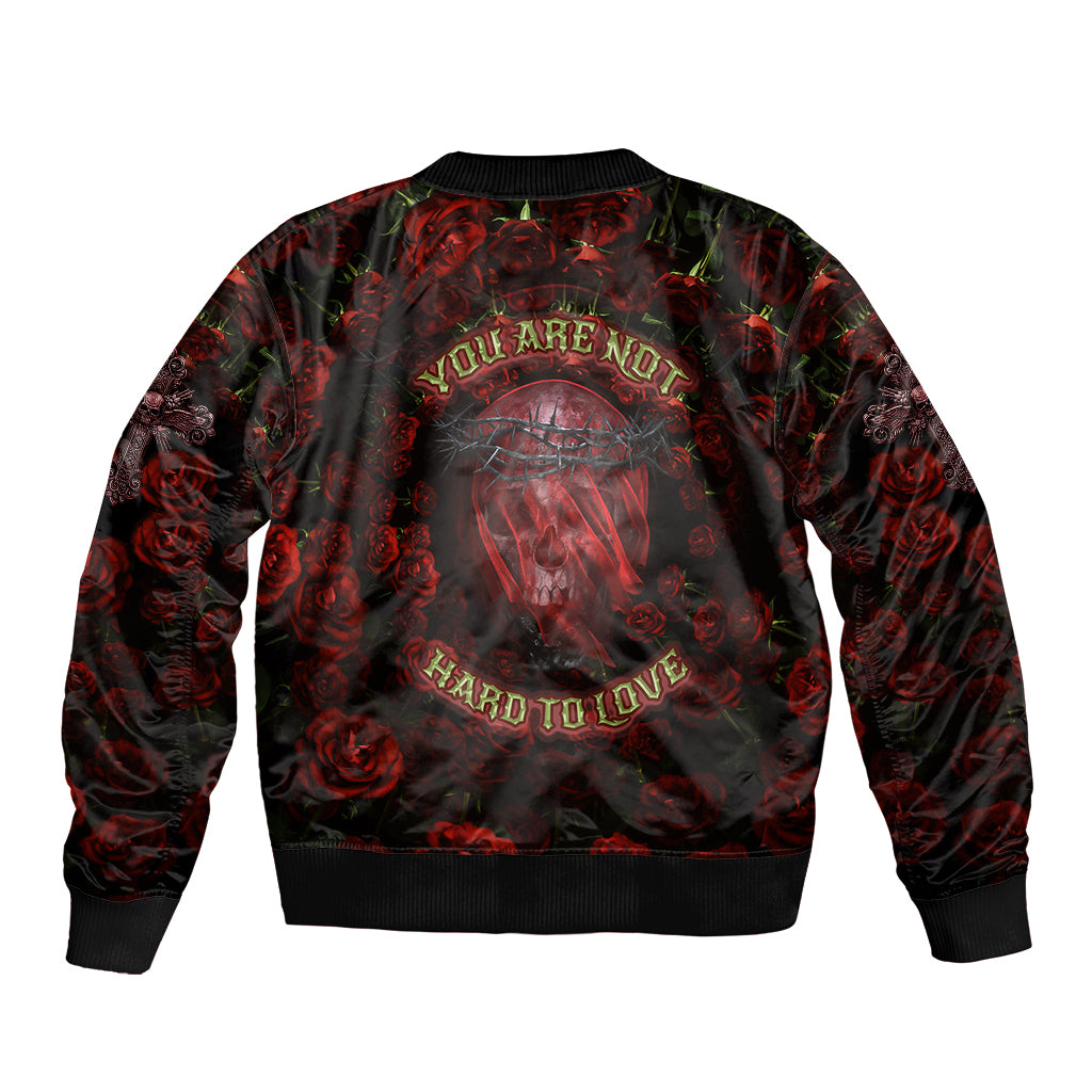 skull-roses-bomber-jacket-you-are-not-hard-to-love