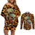 leopard-skull-couples-matching-off-shoulder-short-dress-and-long-sleeve-button-shirts-dead-inside