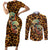 leopard-skull-couples-matching-short-sleeve-bodycon-dress-and-long-sleeve-button-shirts-dead-inside