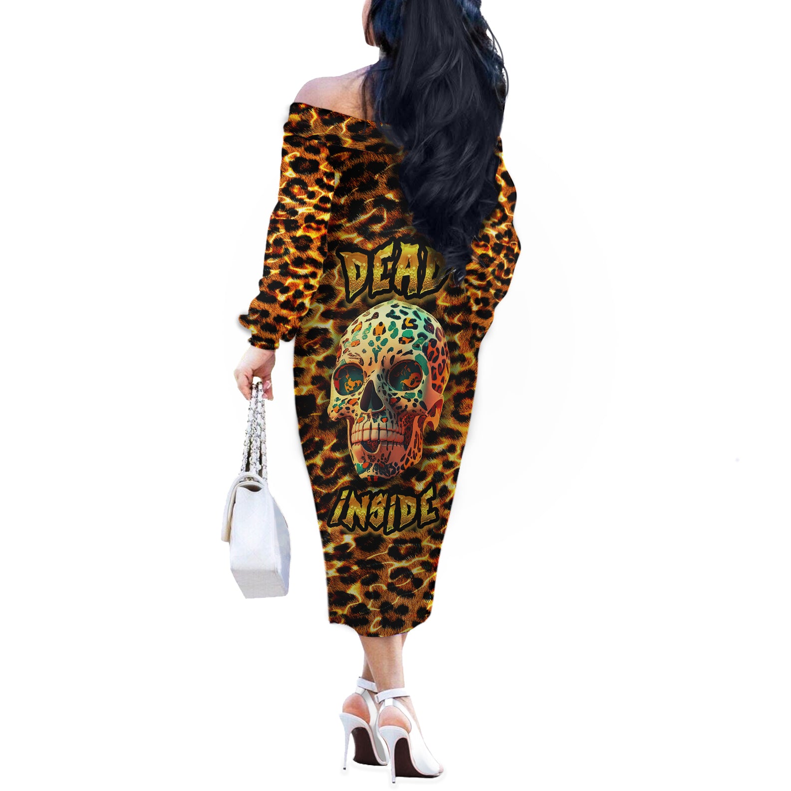 leopard-skull-off-the-shoulder-long-sleeve-dress-dead-inside