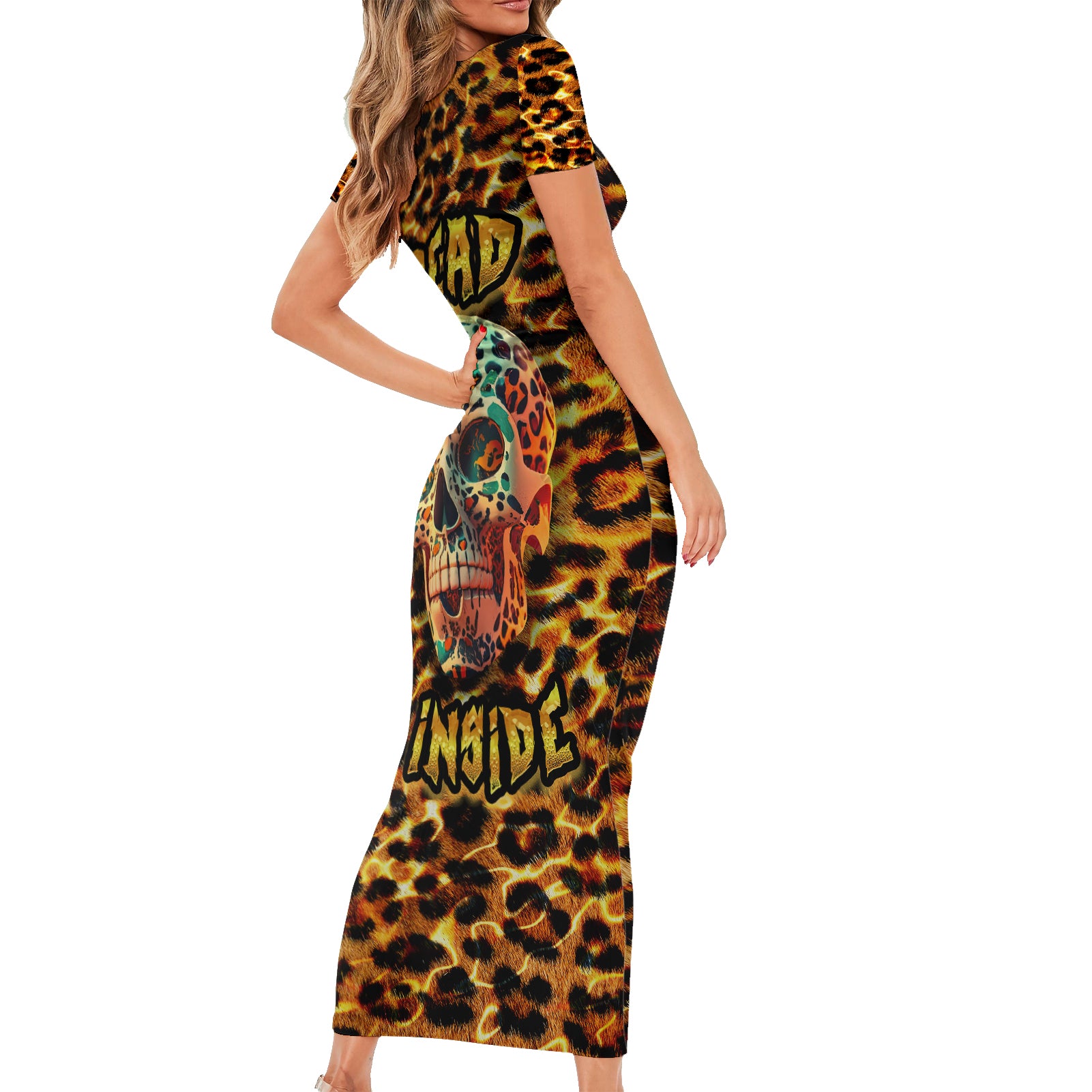 leopard-skull-short-sleeve-bodycon-dress-dead-inside