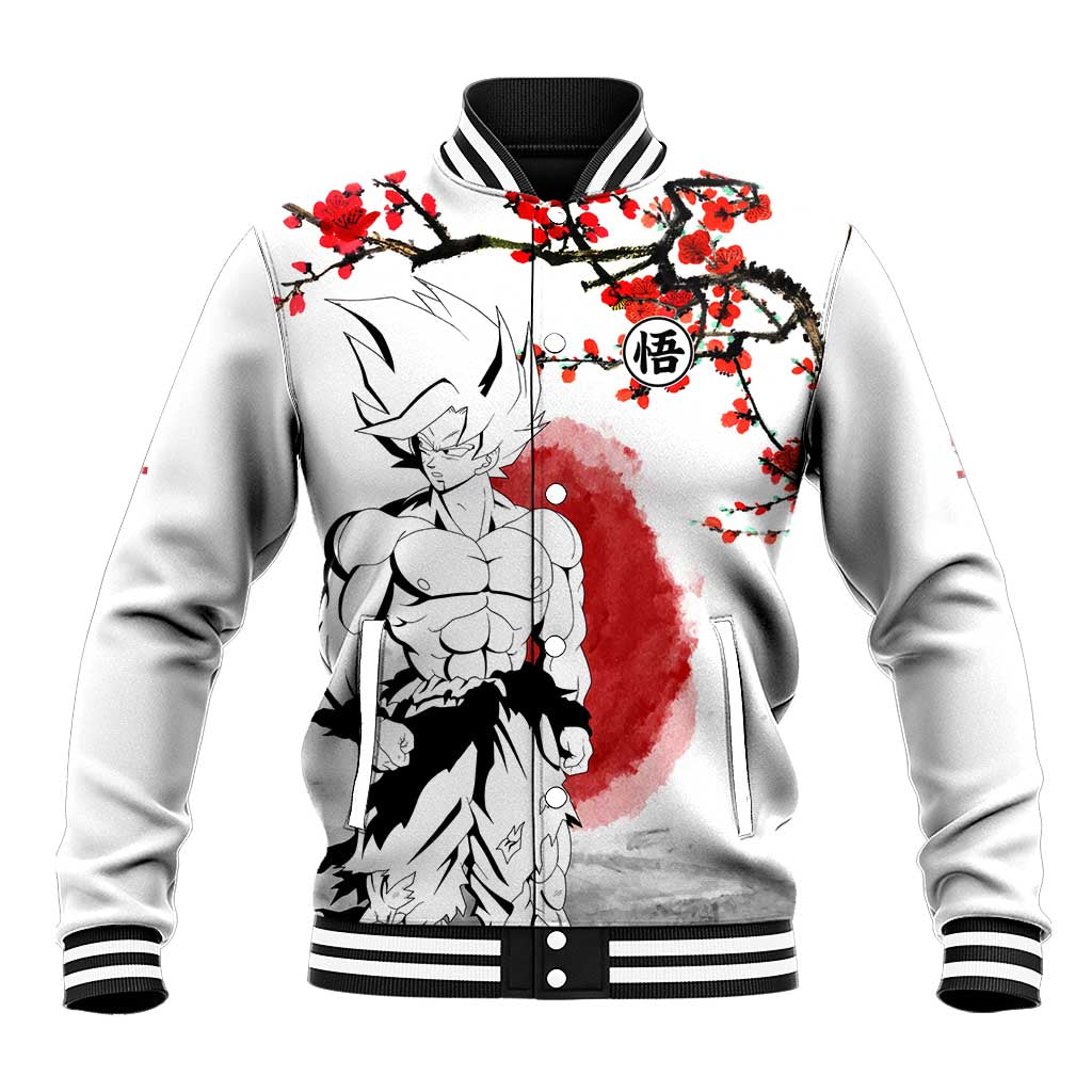 Goku - Dragon Ball Baseball Jacket Japan Cherry Blossom Style