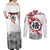 Goku - Dragon Ball Couples Matching Off Shoulder Maxi Dress and Long Sleeve Button Shirt Japan Cherry Blossom Style