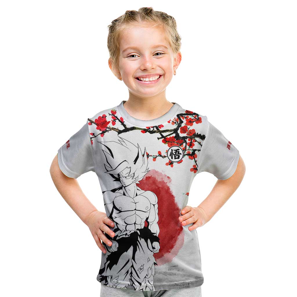 Goku - Dragon Ball Kid T Shirt Japan Cherry Blossom Style