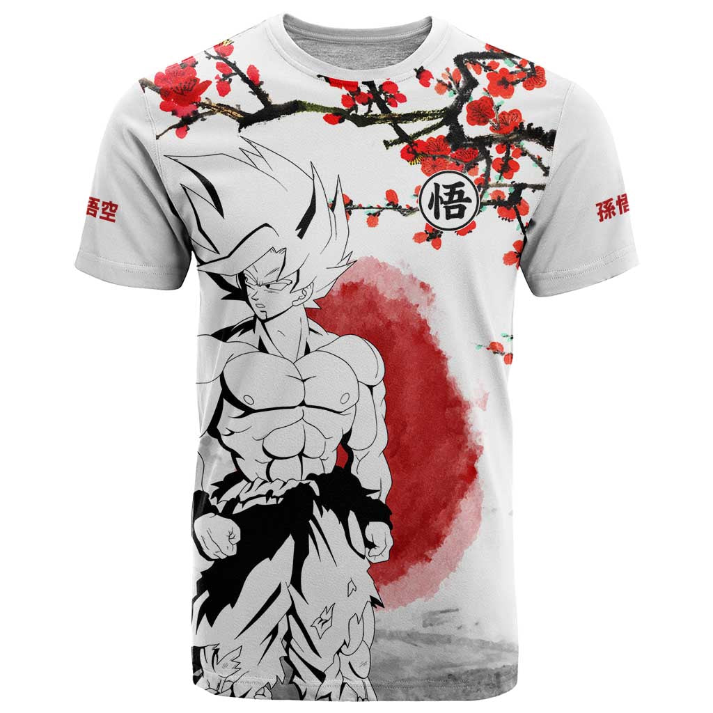 Goku - Dragon Ball T Shirt Japan Cherry Blossom Style