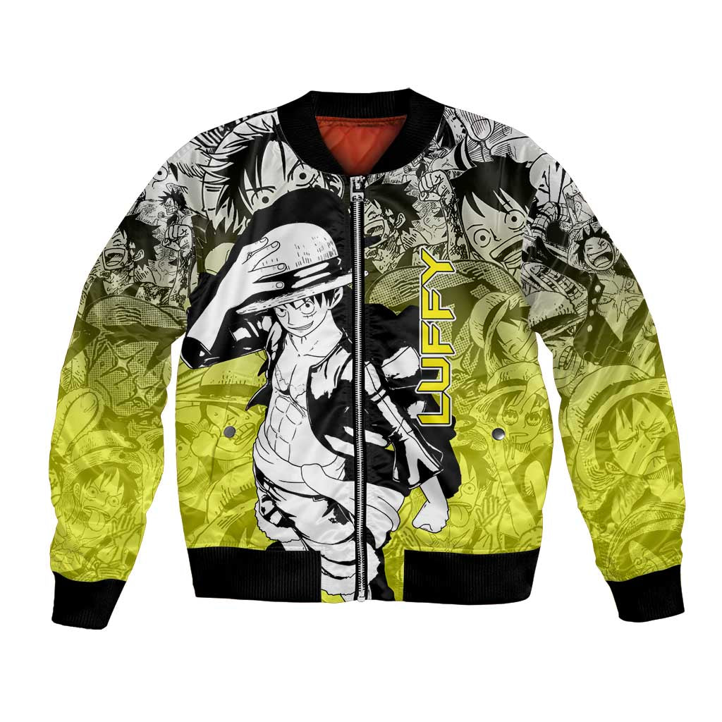 Monkey D. Luffy - One Piece Bomber Jacket Manga Style