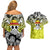 Monkey D. Luffy - One Piece Couples Matching Off Shoulder Short Dress and Hawaiian Shirt Manga Style